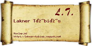 Lakner Tóbiás névjegykártya